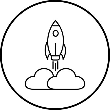 Başlangıç. Web simgesi basit illüstrasyon