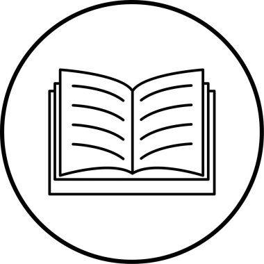 kitap simgesi vektör illüstrasyonu