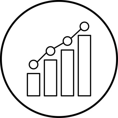 Web ve mobil uygulama için iş grafiği simgesi