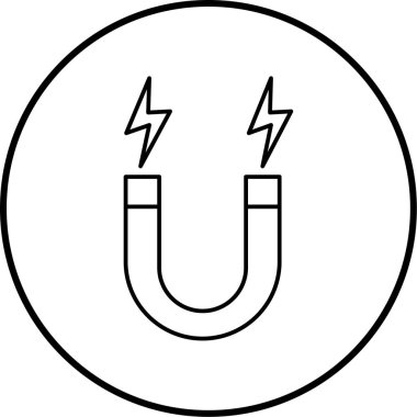 mıknatıs simgesi vektör çizimi