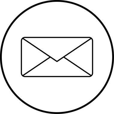 E- posta simgesi vektör illüstrasyonu