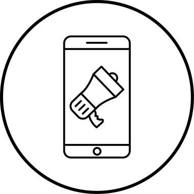 cep telefonu ikonu vektör illüstrasyonu