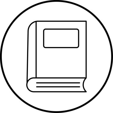 Kitap. Web simgesi basit illüstrasyon