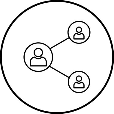 Takım çalışması simgesi vektör illüstrasyonu