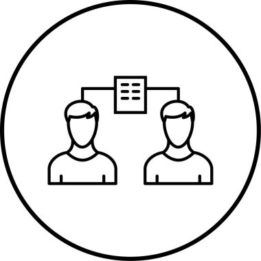 İnsan simgesinin vektör illüstrasyonu