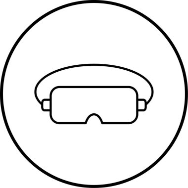 gözlük ikonu vektör illüstrasyonu