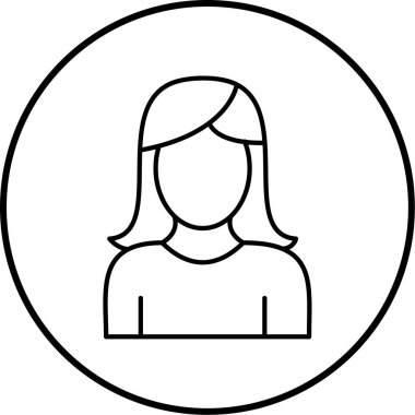 avatar. Web simgesi basit illüstrasyon