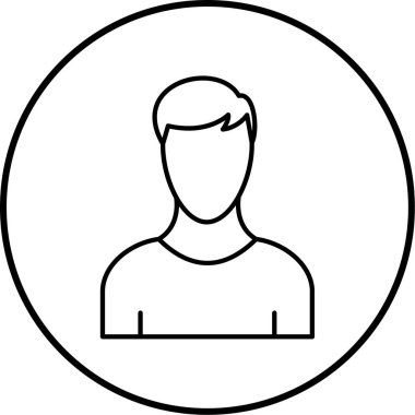 avatar. Web simgesi basit illüstrasyon