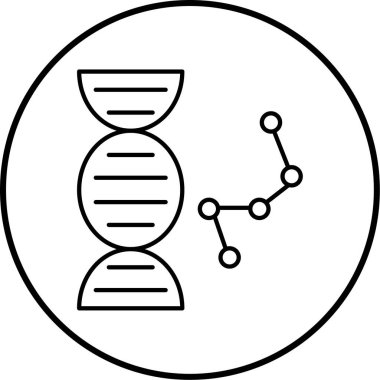 DNA simgesi vektör illüstrasyonu