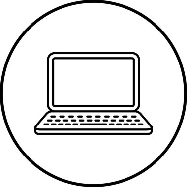 Bilgisayar. Web simgesi basit illüstrasyon