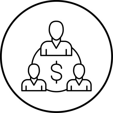 iş çemberi ikon vektör illüstrasyonu