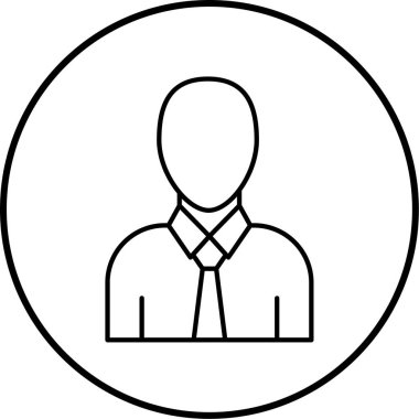 avatar. Web simgesi basit illüstrasyon