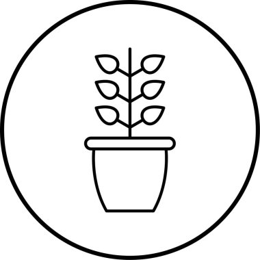 bitki simgesi vektör illüstrasyonu