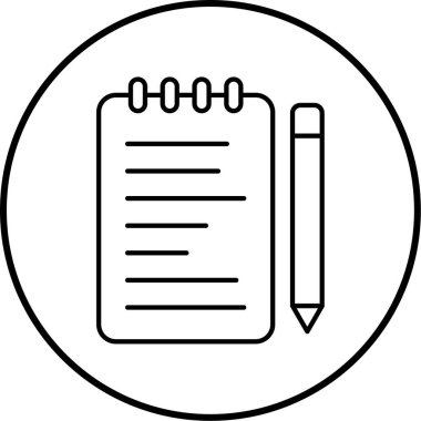 belge simgesi vektör illüstrasyonu