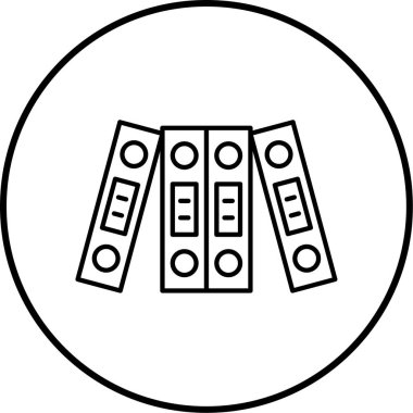 Tek ofis simgesinin vektör illüstrasyonu