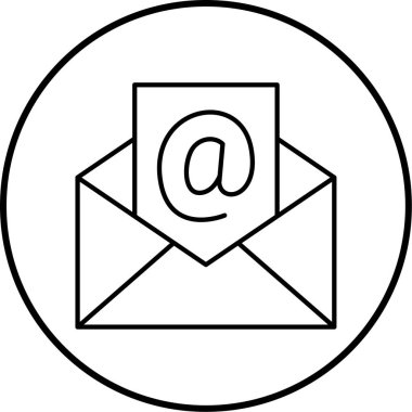 E- posta simgesi vektör illüstrasyonu
