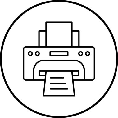 Modern b 'nin vektör illüstrasyonu yazıcı simgesinden yoksun