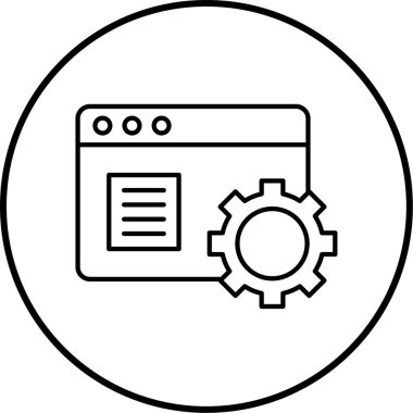 optimizasyon simgesi vektör illüstrasyonu