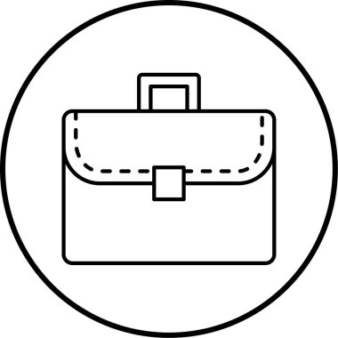 evrak çantası simgesi, vektör illüstrasyonu