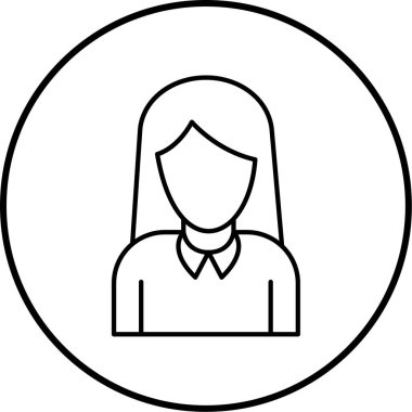 avatar. Web simgesi basit illüstrasyon