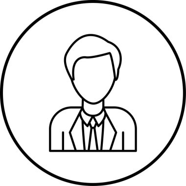 avatar. Web simgesi basit illüstrasyon