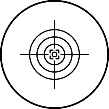 hedef meyve ikonu vektör illüstrasyonu