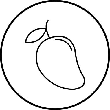 meyve ikonu vektör illüstrasyonu