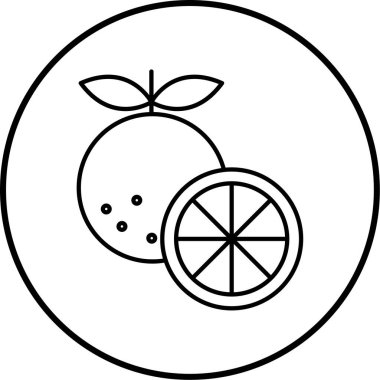 Limon simgesinin vektör illüstrasyonu