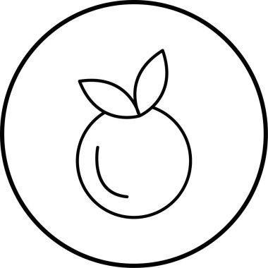 meyve ikonu vektör illüstrasyonu