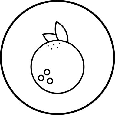 meyve ikonu vektör illüstrasyonu