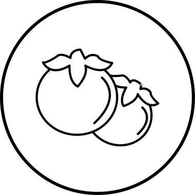 meyve ikonu vektör illüstrasyonu