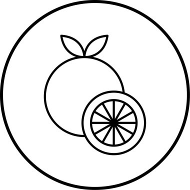 meyve ikonu vektör illüstrasyonu