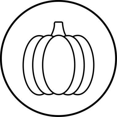 Balkabağım. Web simgesi basit illüstrasyon