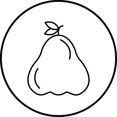meyve ikonu vektör illüstrasyonu