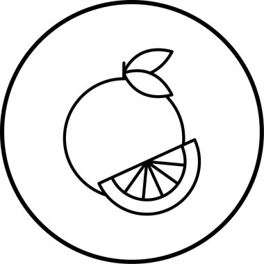 limon simgesi vektör illüstrasyonu