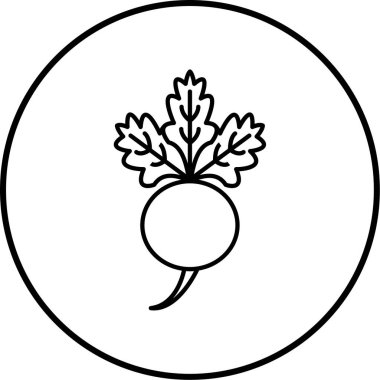 sebze ikonu vektör illüstrasyonu