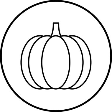 Balkabağım. Web simgesi basit illüstrasyon