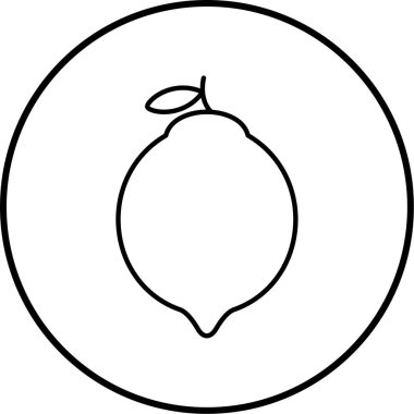 Limon simgesi vektör illüstrasyonu