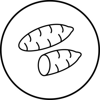 sebze ikonu vektör illüstrasyonu