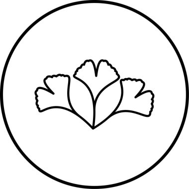 Yaprak simgesinin vektör illüstrasyonu