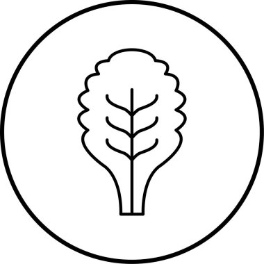 Yaprak ikonu vektör illüstrasyonu