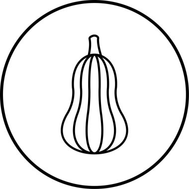 Balkabağım. Web simgesi basit illüstrasyon