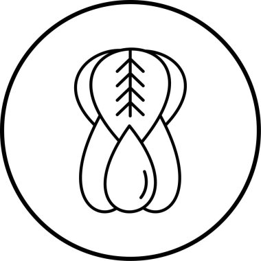 Güzel bir simgenin vektör illüstrasyonu