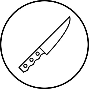 bıçak simgesi modada izole edilmiş arkaplan