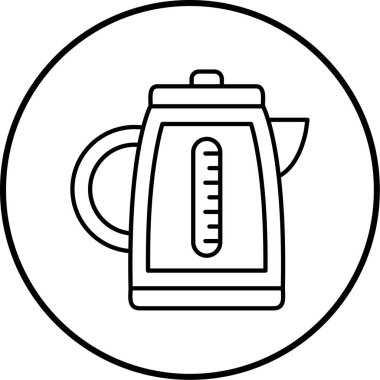 Kettle simge vektör illüstrasyonu