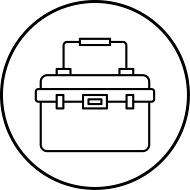 Turistik çantanın vektör illüstrasyonu