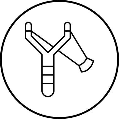 Sapan simgesinin vektör illüstrasyonu