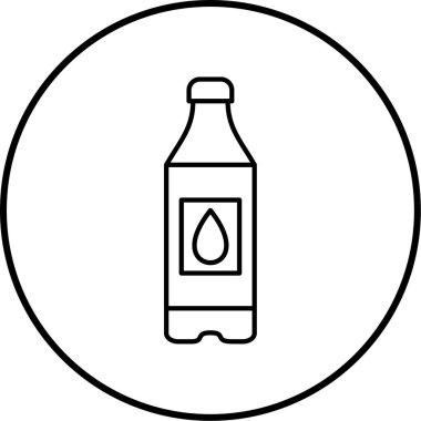 Şişe simgesinin vektör illüstrasyonu