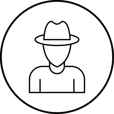 İnsan simgesinin vektör illüstrasyonu