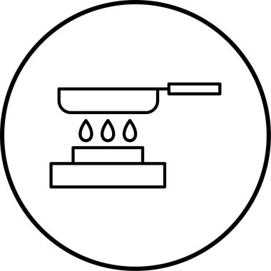 pişirme simge vektör çizim
